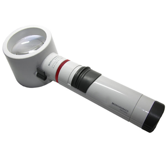 5X / 20D Eschenbach Incandescent Lighted Hand Held,Stand Magnifier - 2.3 Inch Lens